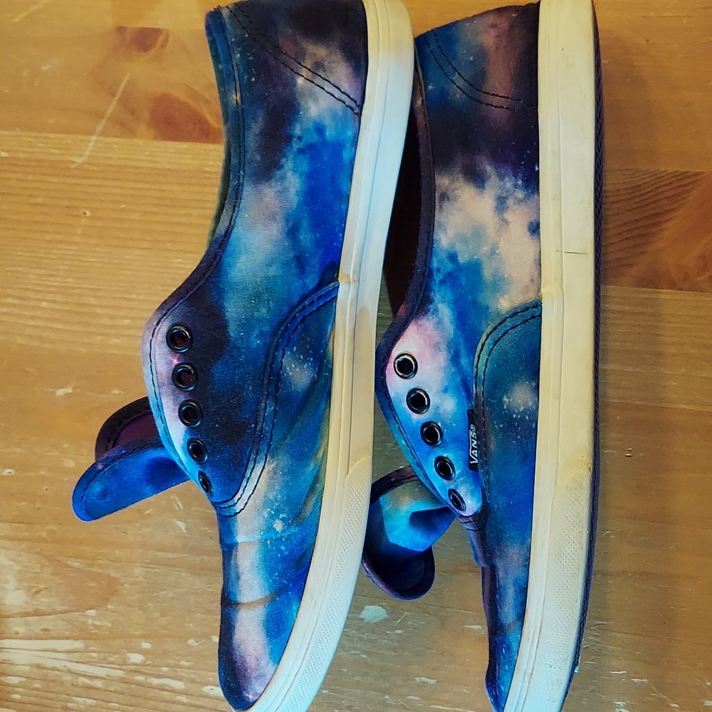 SOLD Galaxy Space Vans! Sz 8 women low top sneakers guc some scuffs adorable! - Picture 9 of 10